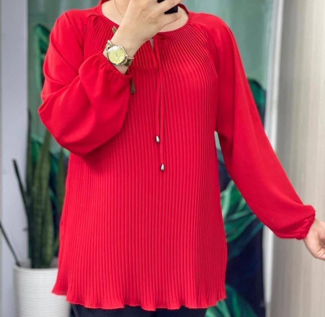 شومیز پلیسه کرپ